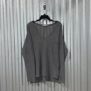 Sheer Sweater with Pocket